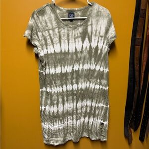 GAP Olive Tie-Dye Dress